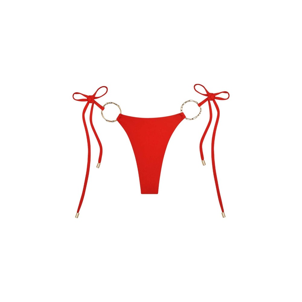 Monday Swimwear Cannes Bottom Chili Pepper Red Small New With Tags